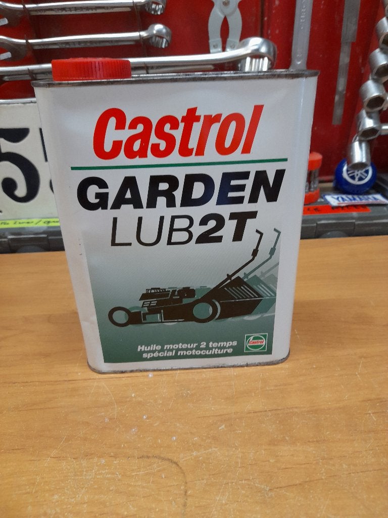 Old Castrol Garden Lub 2-takt lege oliekan, Verzenden, Gebruikt, Overige typen
