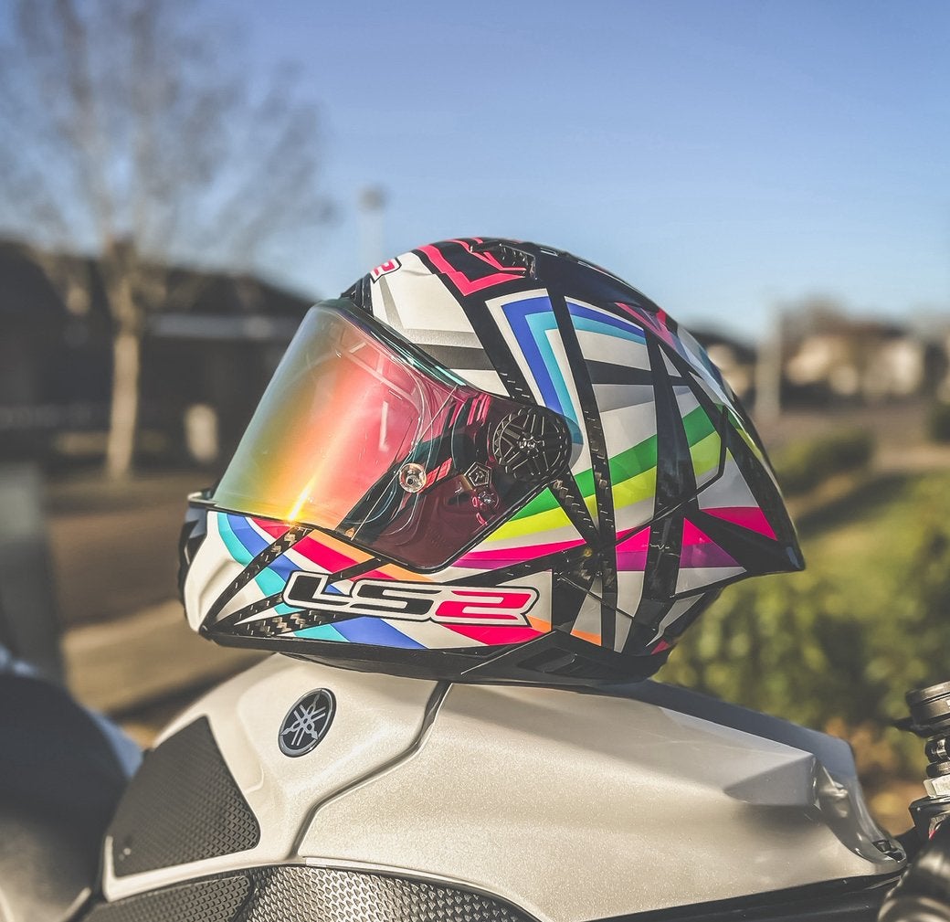 Motorhelm LS2 Thunder Carbon GP Aero maat L, Ophalen, L