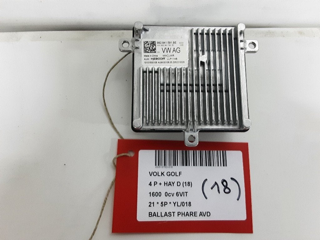 BALLAST DE PHARE XENON DROIT Volkswagen Golf VIII (CD1), Volkswagen, Mevr. I. Hauben, Utilisé, Rue de l'Espoir 34 34
4030  GRIVEGNÉE, BE