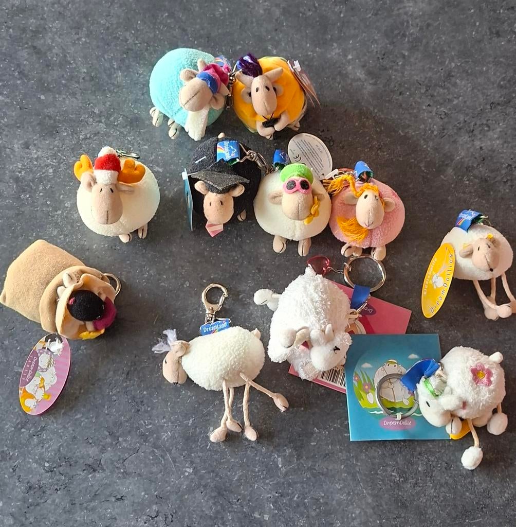 Verschillende sleutelhangers dreamdollie's, Enlèvement ou Envoi, Neuf, Peluche ou Figurine