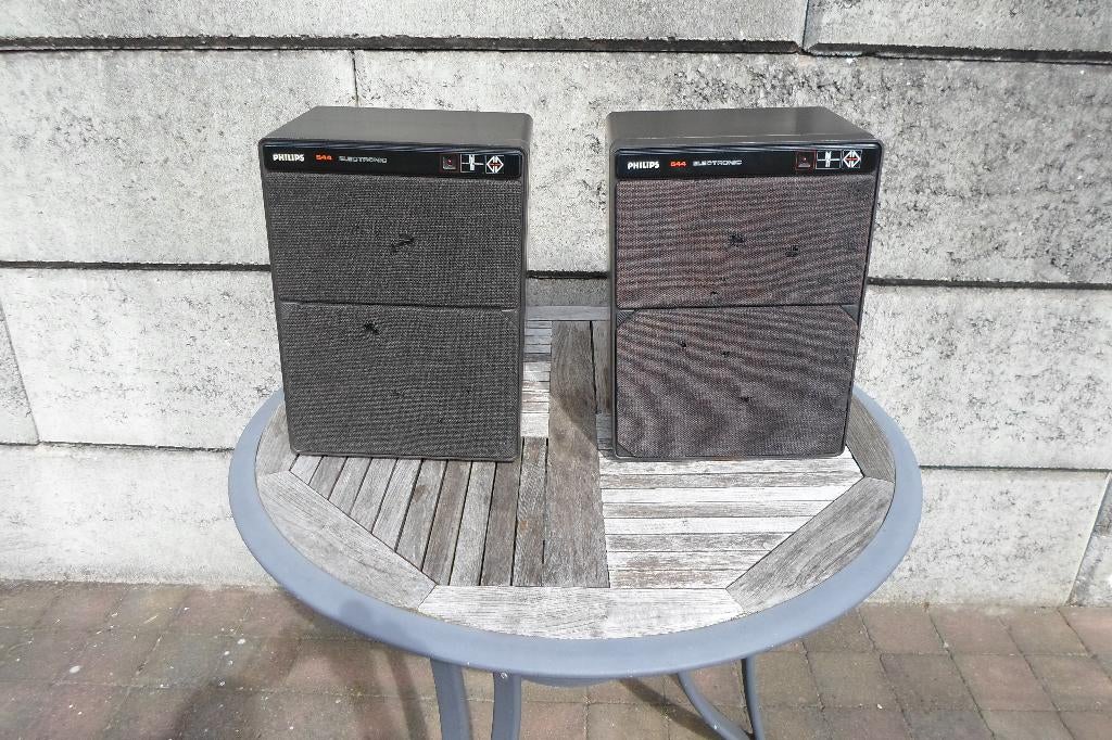 Philips 22RH544 MFB Luidsprekers, Ophalen, Gebruikt, Front, Rear of Stereo speakers, Philips