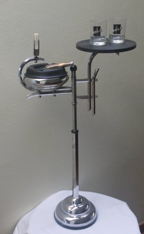 De Meyere - België - Staande Art Deco rokerstafel met Asbak, Antiek en Kunst, Curiosa en Brocante, Ophalen of Verzenden