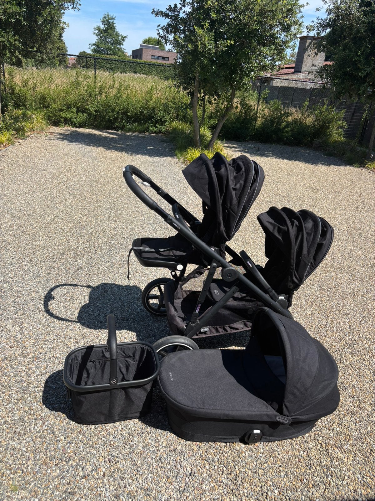 Buggy Cybex Gazelle 2zit+mand, Ophalen, Zo goed als nieuw