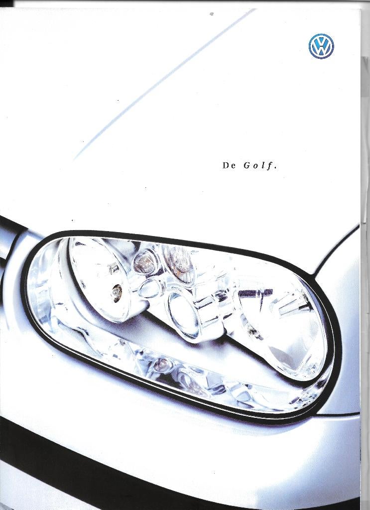 VOLKSWAGEN GOLF  1998, Livres, Autos | Brochures & Magazines, Comme neuf, Volkswagen, Enlèvement ou Envoi