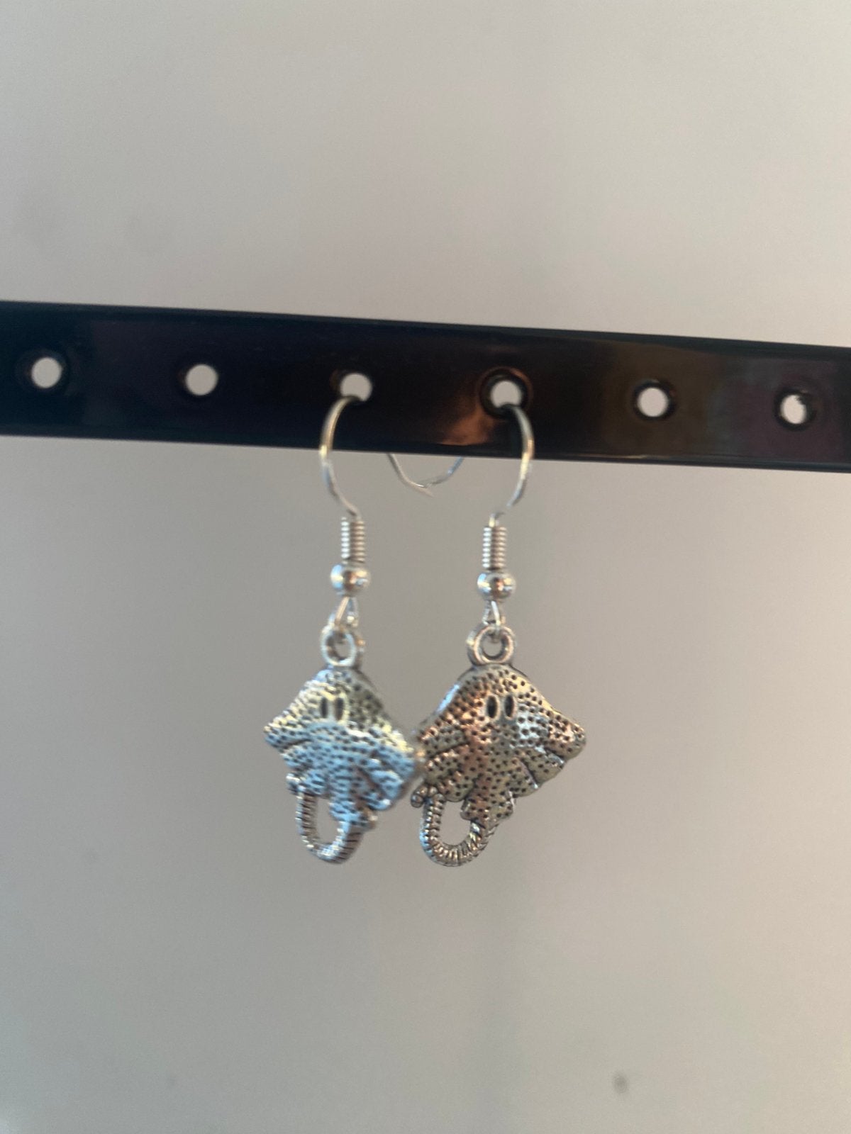 Oorbellen rog vis- handmade, Bijoux, Sacs & Beauté, Neuf, Enlèvement ou Envoi, Argent, Argent
