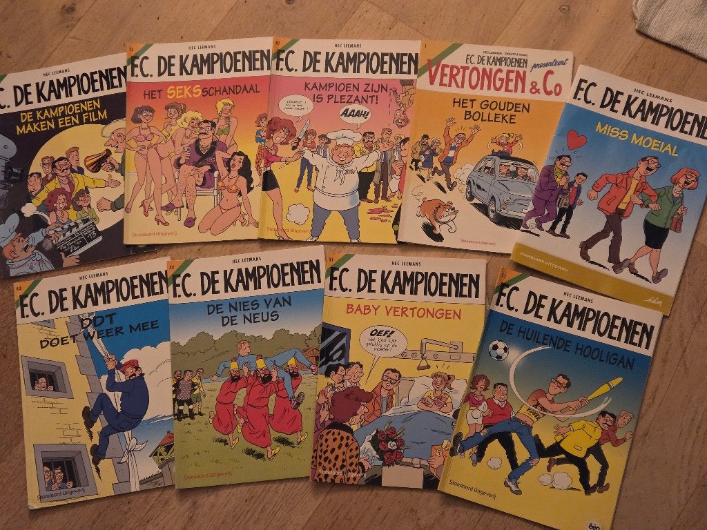 9x FC De kampioenen, Boeken, Ophalen, Hec Leemans, Zo goed als nieuw, Meerdere stripboeken