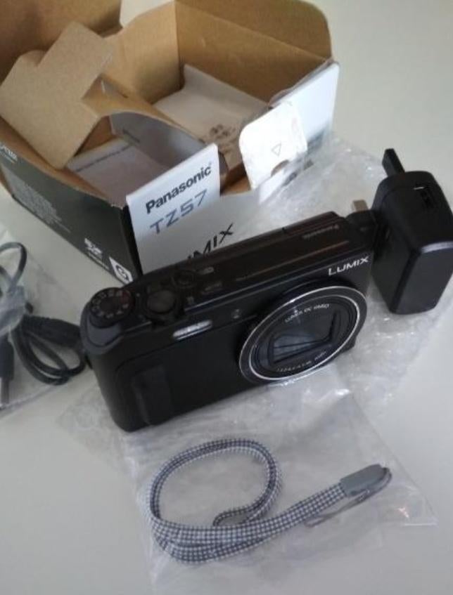 Panasonic Lumix DMC-TZ57 selfie Vlog Camera GPS WiFi, Audio, Tv en Foto, Fotocamera's Digitaal, Zo goed als nieuw, Compact, Overige Merken