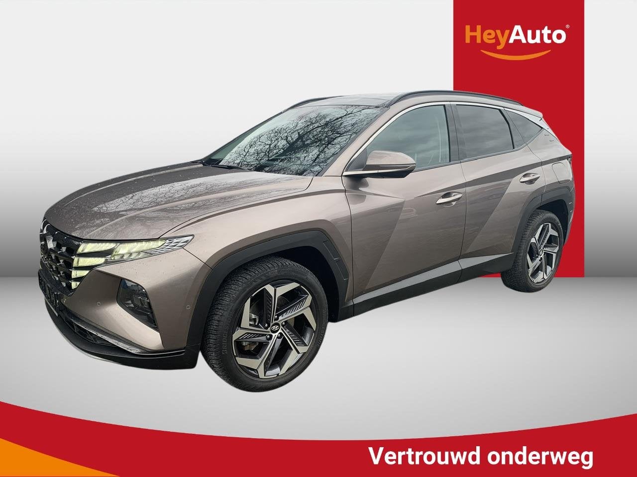 Hyundai Tucson 1.6 T-GDi HEV Shine 4WD 7-DCT, Auto's, Stof, Gebruikt, 2 kWh, 1650 kg