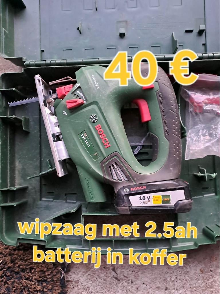 Accu  bosch werkmateriaal, Ophalen, Accu