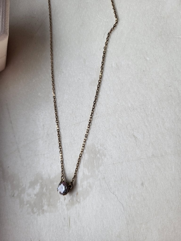 Swarovski Solitaire/ Stilla ketting, Handtassen en Accessoires, Ophalen, Met hanger, Zo goed als nieuw, Goud