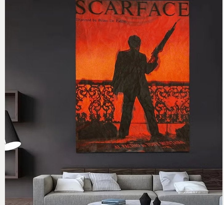 Drapeaux Big Scarface (150 x 90 cm), Enlèvement ou Envoi, Neuf
