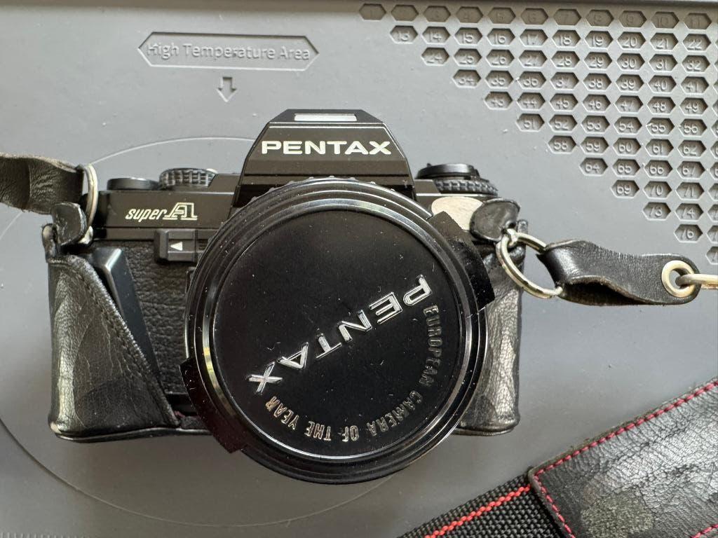 Pentax Super A + zoomlens, Enlèvement ou Envoi, Utilisé, Compact, Pentax