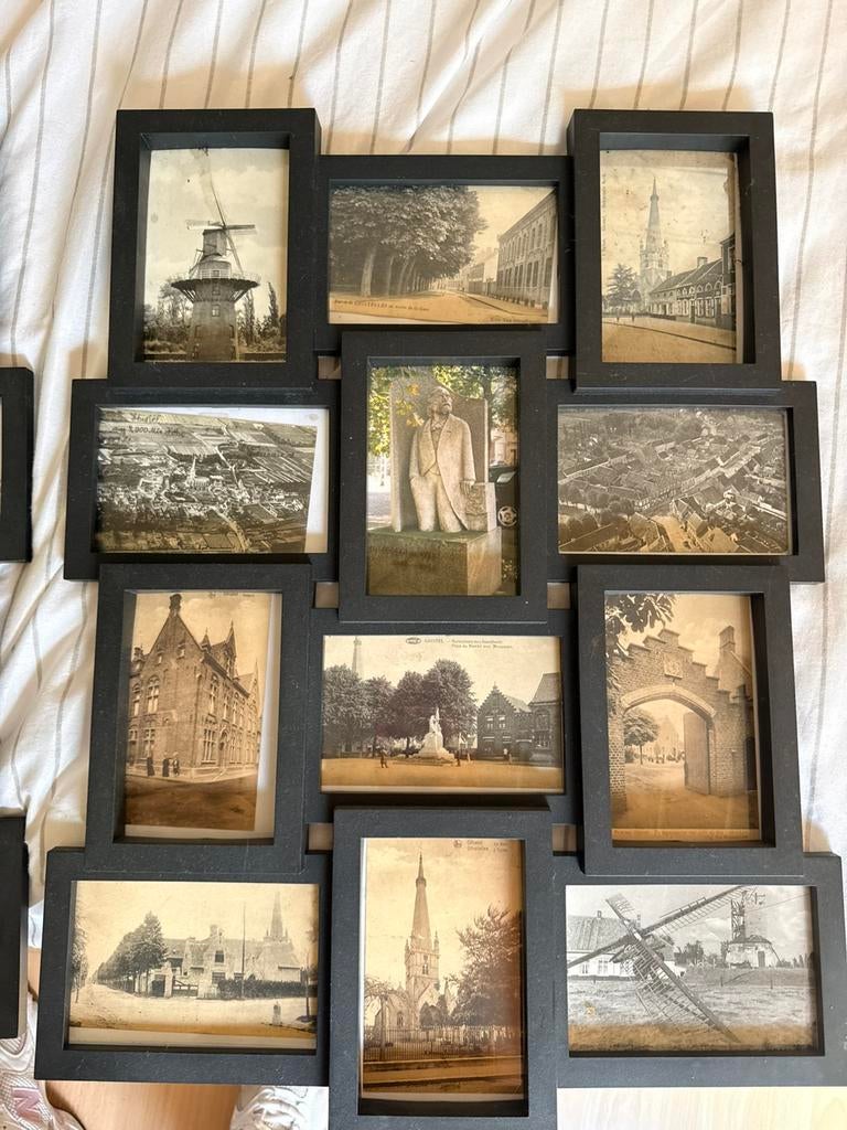 Antiek foto’s stad Gistel met twee omkaderingen, Enlèvement