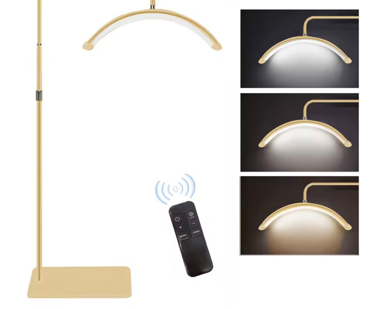 Halve maanlamp, Ophalen of Verzenden, Zo goed als nieuw, Goud
