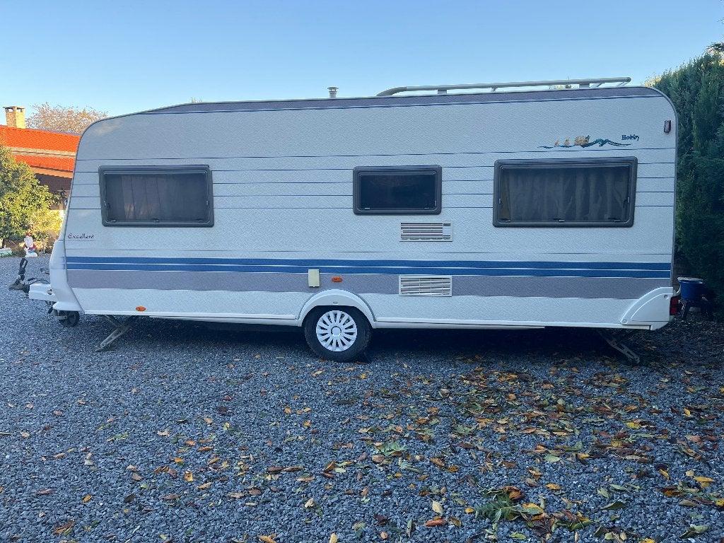 Magnifique caravane Tractable : Hobby Excellent 540, Caravanes & Camping, Jusqu'à 5, Particulier, 2 lits séparés, Banquette en rond