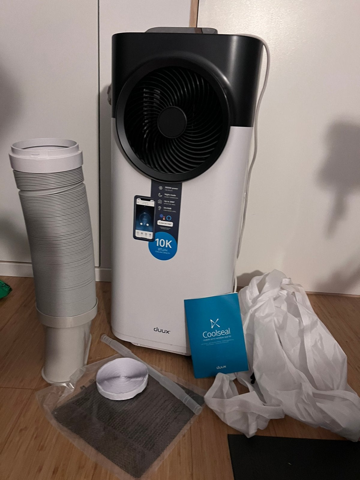blizzard smart Mobiele airco- Duux - 10k BTU/H, Ophalen, Zo goed als nieuw, Mobiele airco, Afstandsbediening