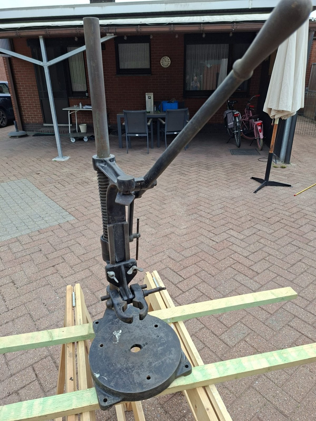 Kolom boor, Doe-het-zelf en Bouw, Gereedschap | Boormachines, Ophalen, Zo goed als nieuw, Boormachine
