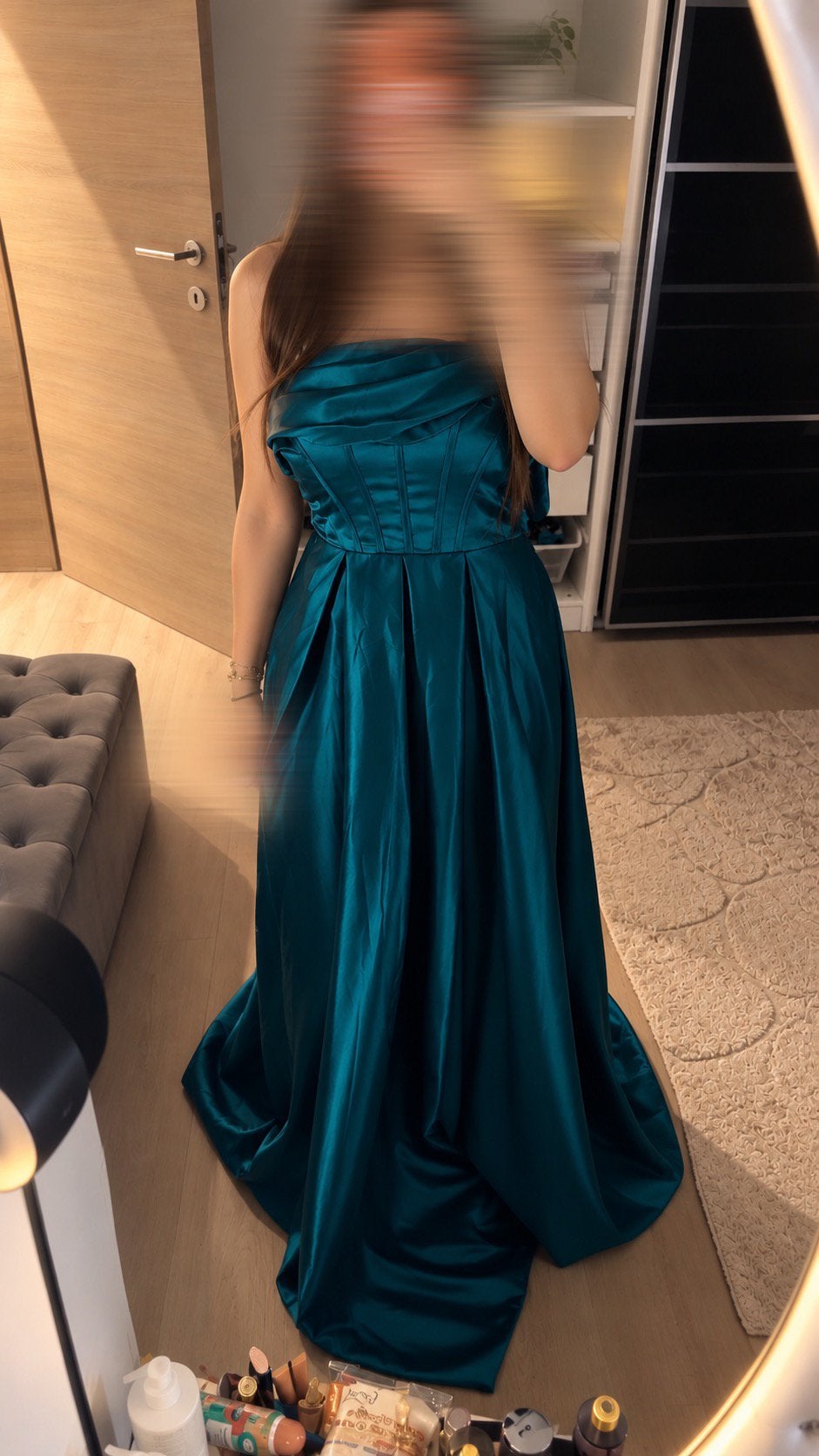 Magnifique longue, robe bleue turquoise, Enlèvement ou Envoi, Comme neuf