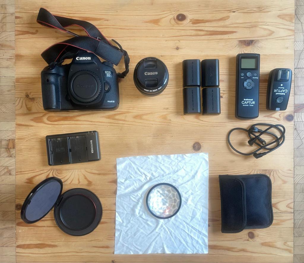LOT CANON 5D MARK II + 50MM F/1.4 + ACCESSOIRES, Audio, Tv en Foto, Ophalen, Gebruikt, Spiegelreflex, Canon