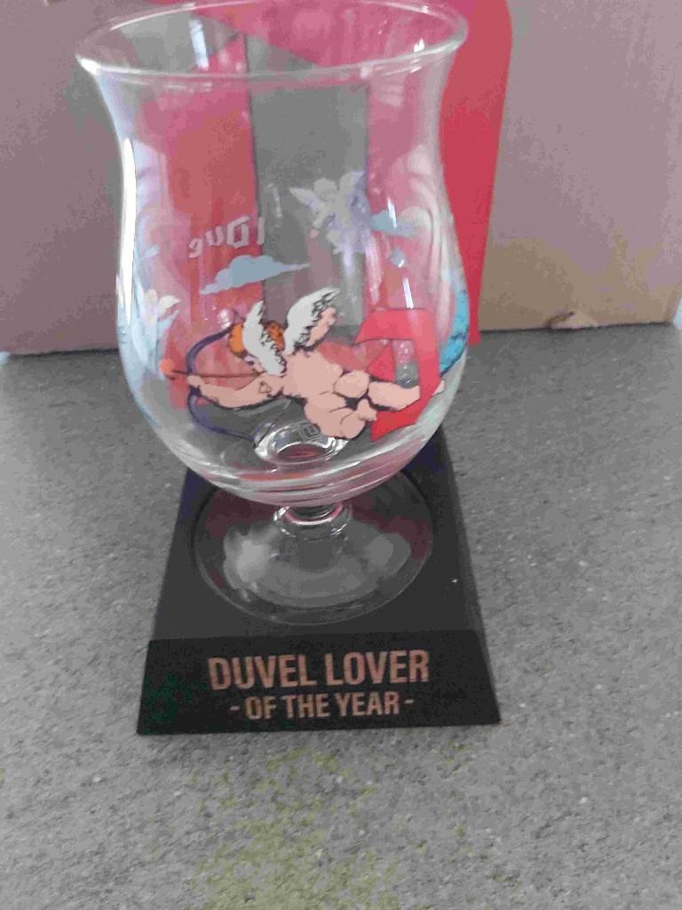 Duvel Bier België Belgique Moorgat Cupido Lover Café Bière, Verzenden, Nieuw, Glas of Glazen, Duvel