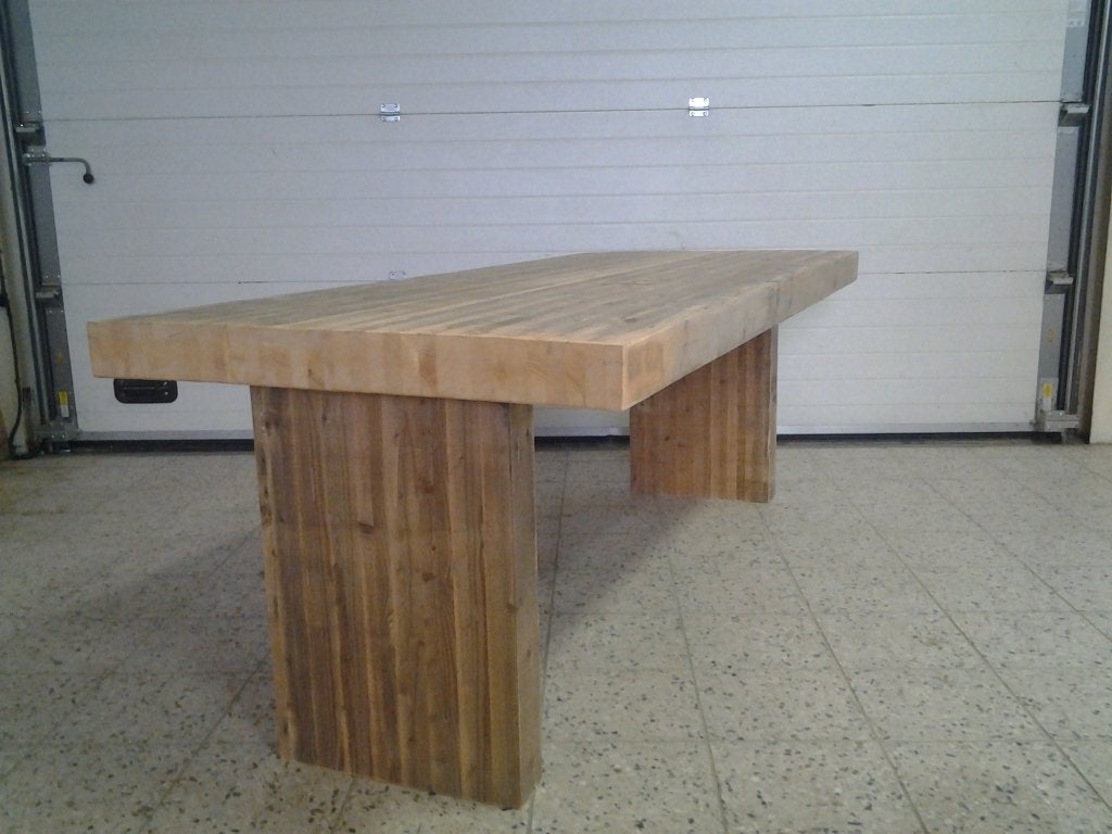 Statafel werkbank hangtafel gelamineerde balken sloophout., Ophalen, Nieuw, Balken