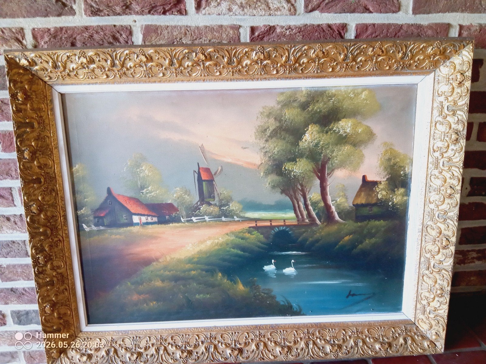 Schilderij op doek, Ophalen