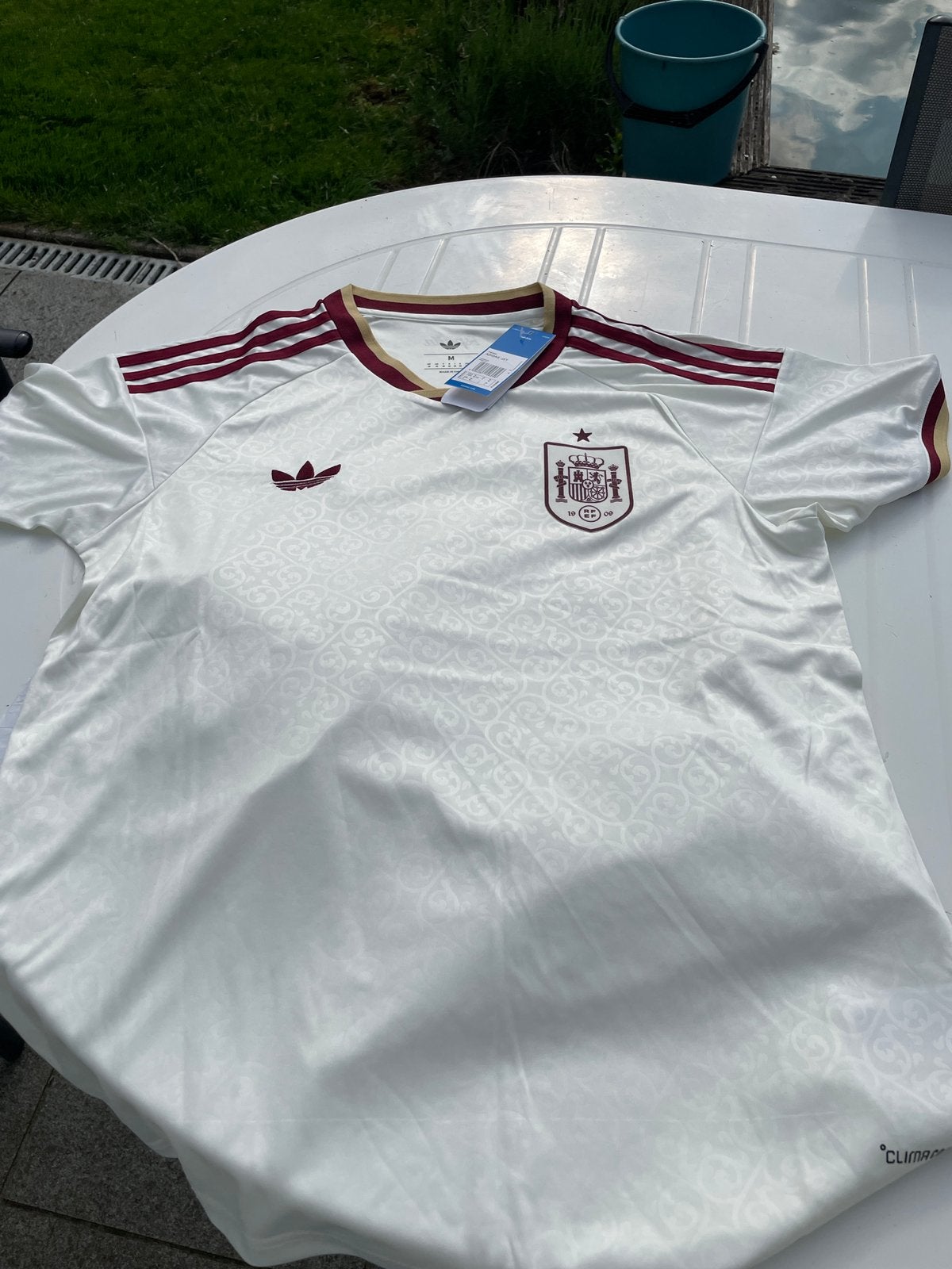 FIFA World Cup Jersey Spanje, Ophalen, Nieuw, Maat 48/50 (M), Wit