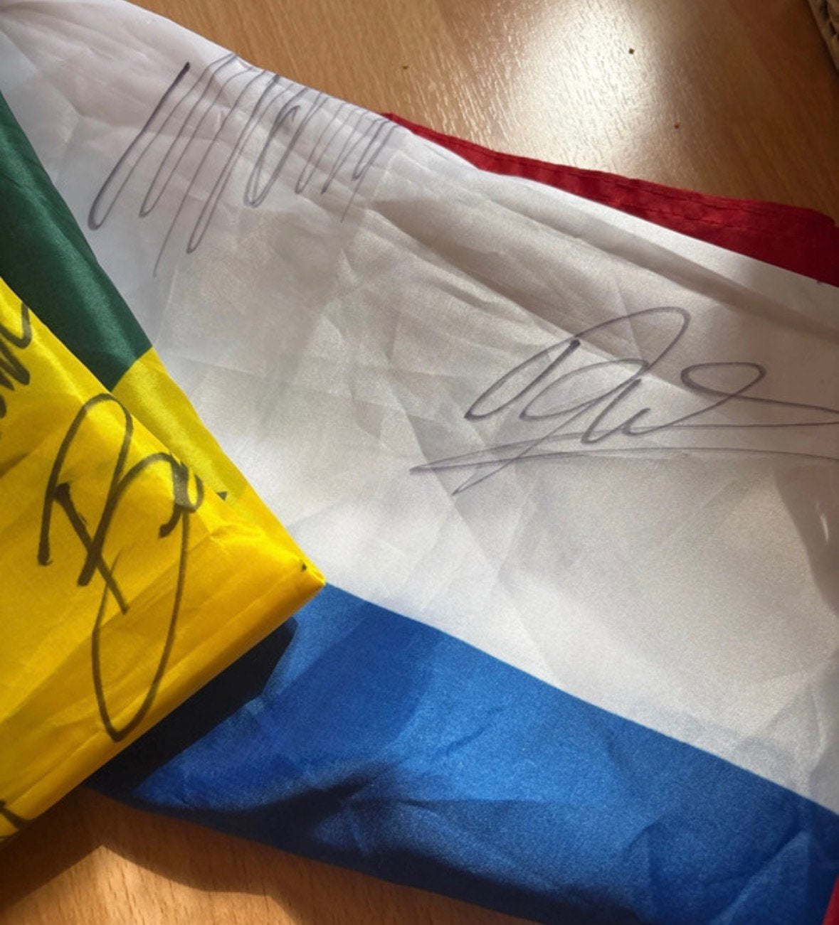 Unieke verzameling gesigneerde voetbalvlaggen WK 2014, Enlèvement ou Envoi