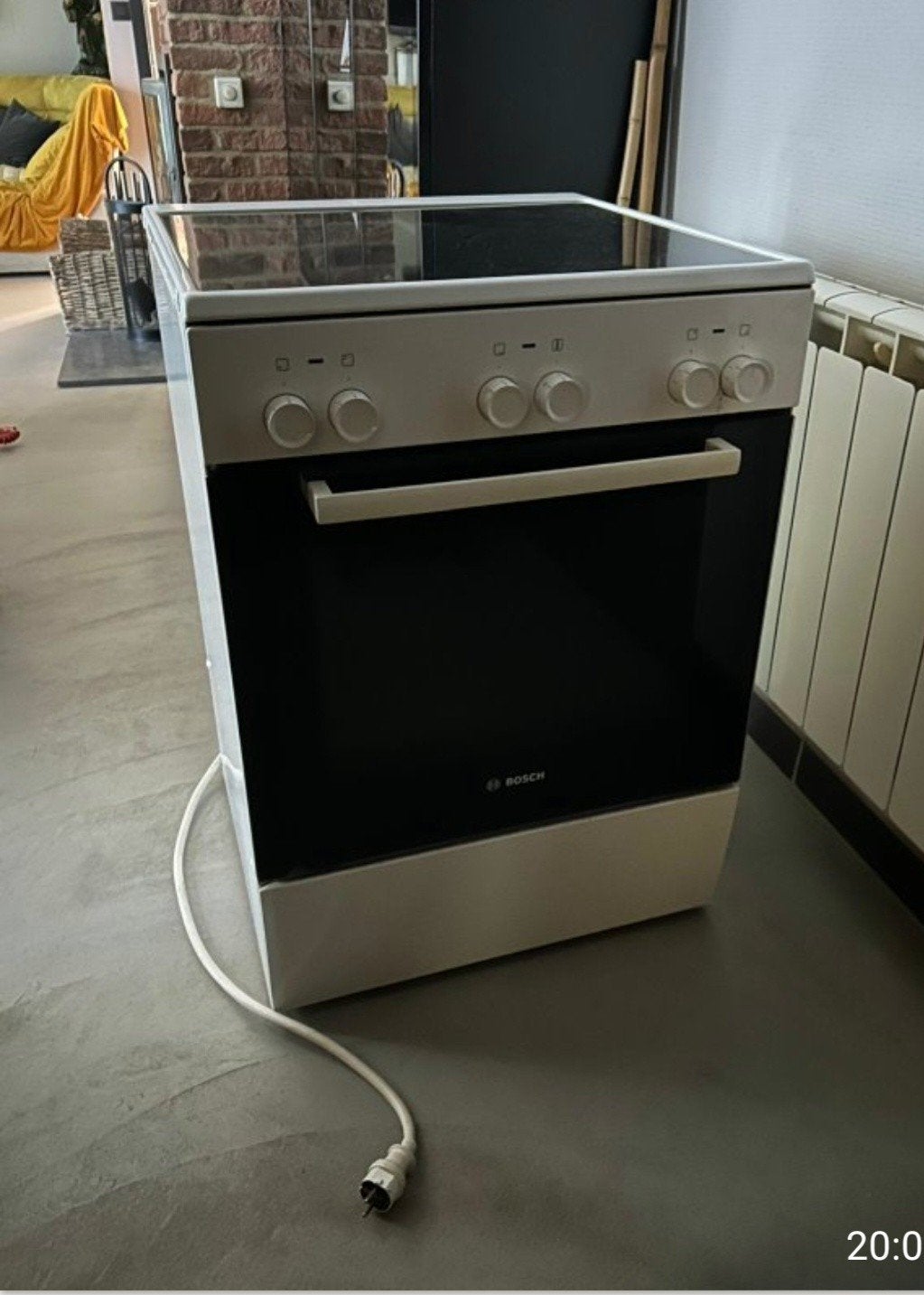 bosch elektrisch fornuis, Elektronische apparatuur, Ophalen, 4 kookzones, Zo goed als nieuw, 85 tot 90 cm