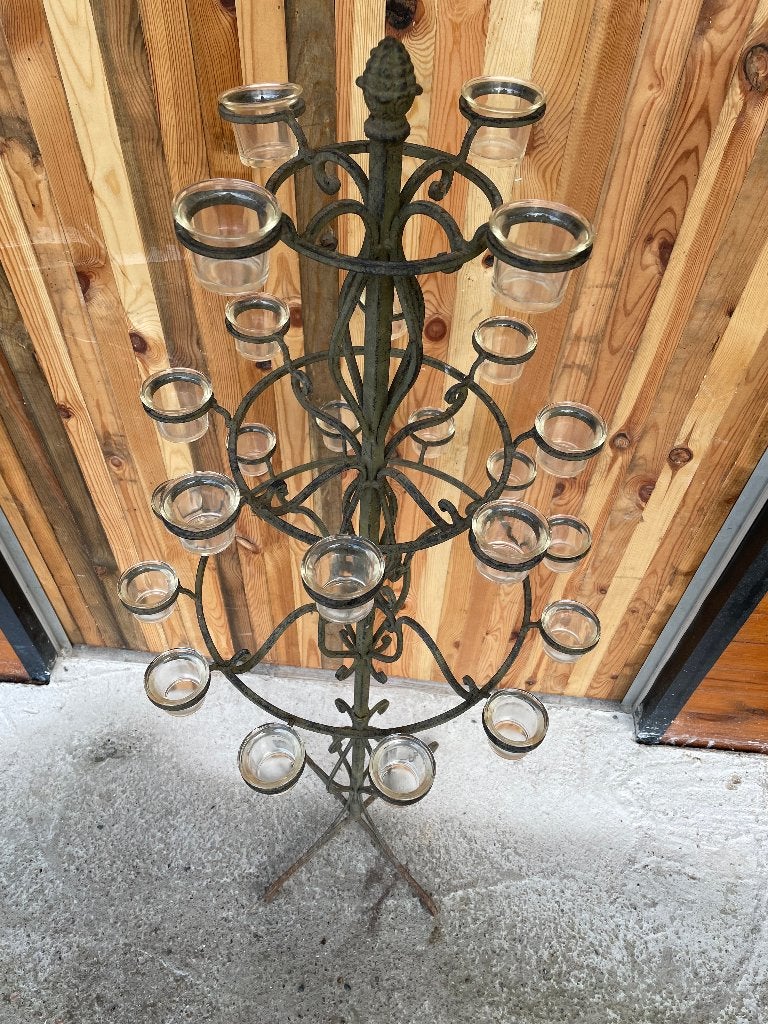 grand chandelier, Comme neuf, Brun, Enlèvement, Métal