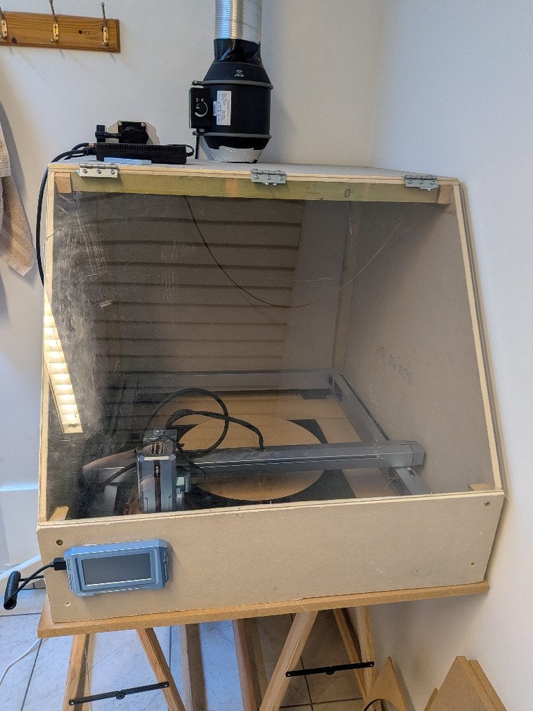 IKIER K1 Pro 24W lasergraveermachine met behuizing, Ophalen, Gebruikt