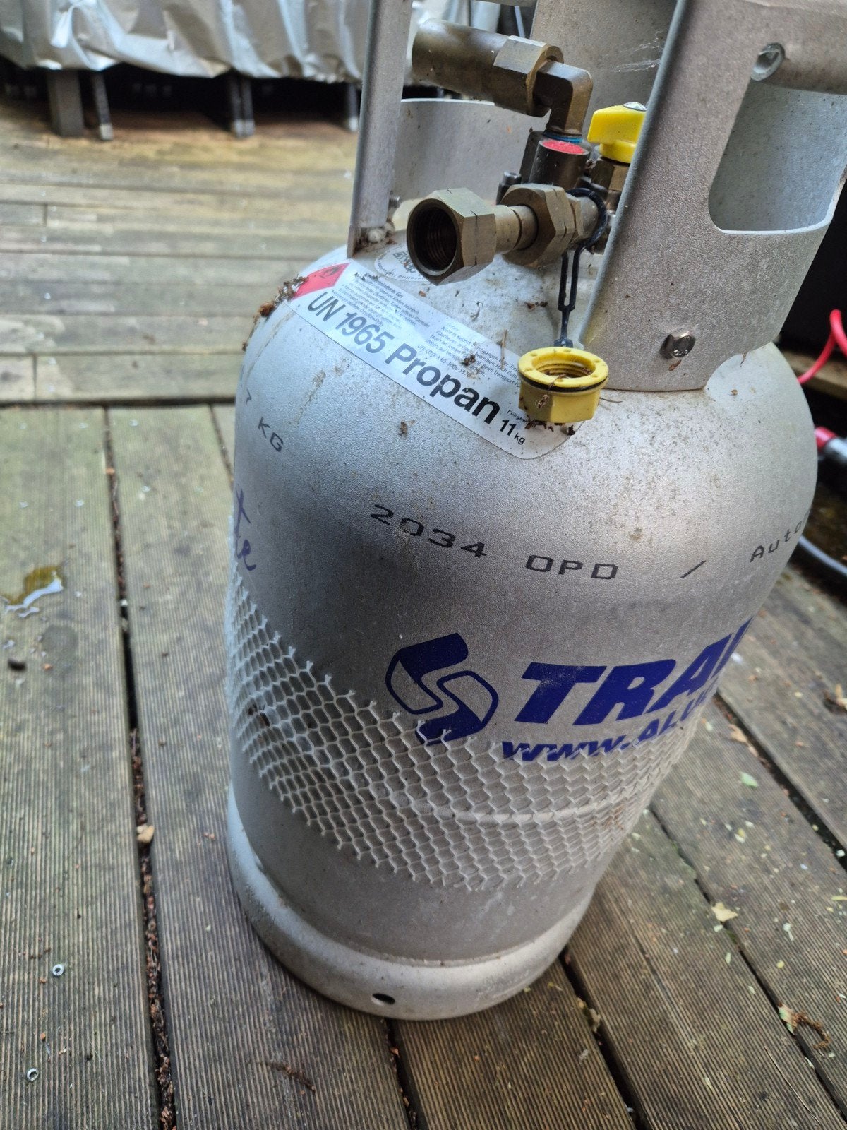 Hervulbare aluminium gas fles, Caravans en Kamperen, Kampeeraccessoires, Ophalen