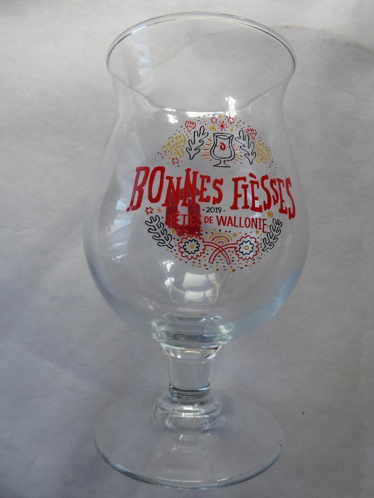 verre a bière DUVEL BONNES FIESSES FETES DE WALLONIE 2019, Verzamelen, Ophalen of Verzenden, Zo goed als nieuw, Glas of Glazen
