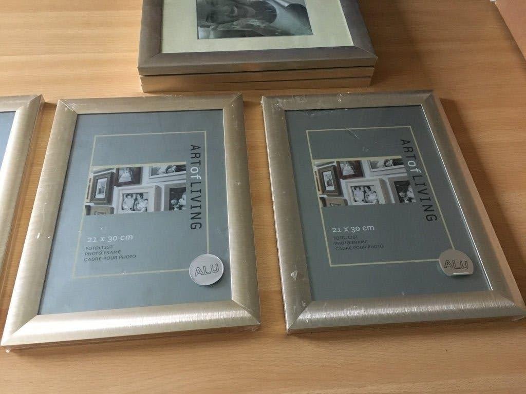 Lot van aluminium fotokaders met glas nog nieuw., TV, Hi-fi & Vidéo, Photo | Cadres photo, Enlèvement, Neuf, Avec verre, Verre
