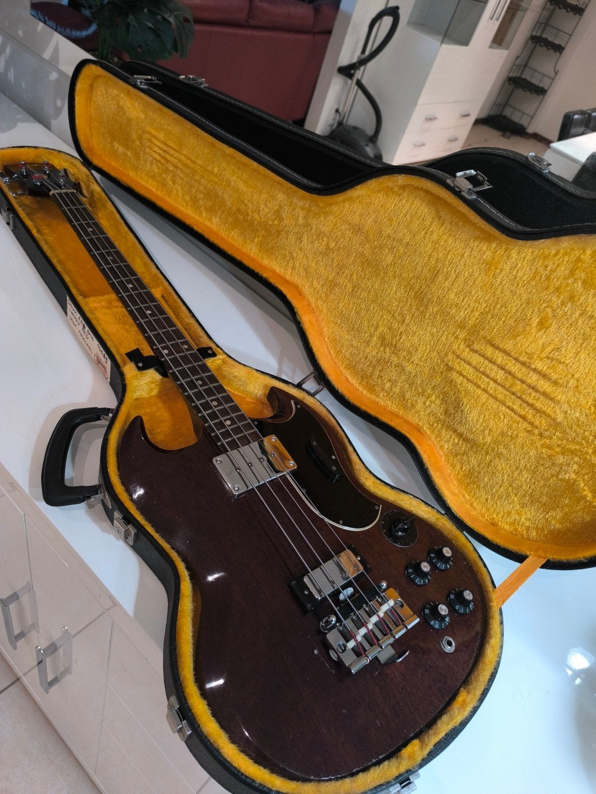 guitare basse GiBSON EBO couleur cherry Red année 1969., Enlèvement, Gibson