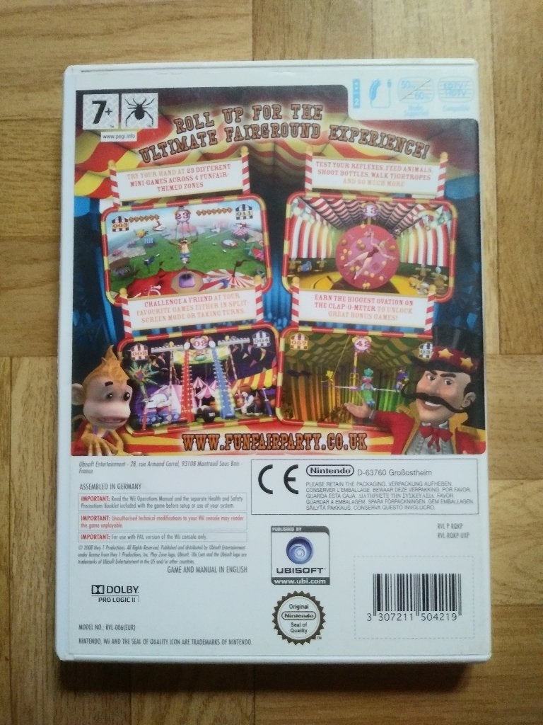 Funfair Party, gaan naar de kermis met je Wii, Games en Spelcomputers, Avontuur en Actie, 2 spelers, Ophalen of Verzenden, Zo goed als nieuw