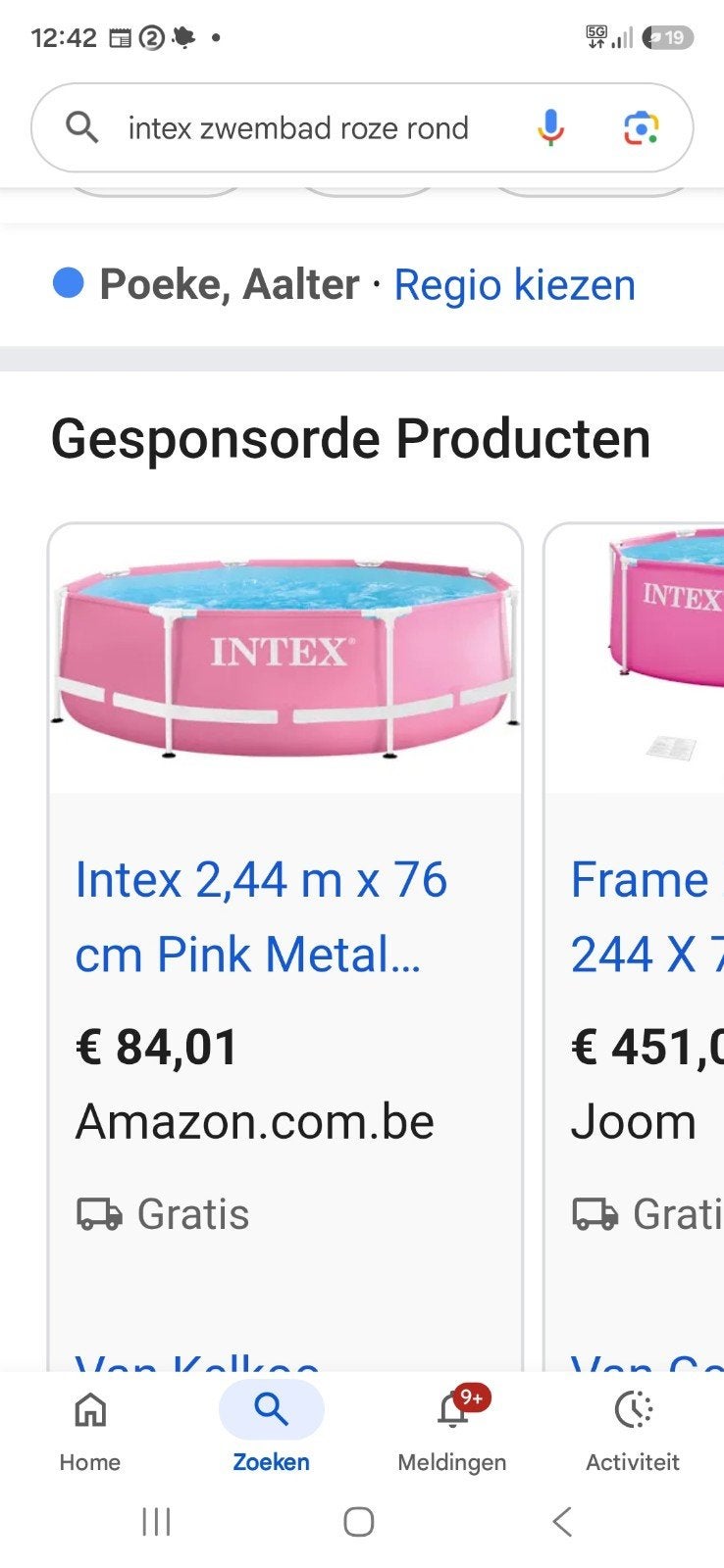 gratis intex filterpomp met zwembad, Ophalen, Zo goed als nieuw
