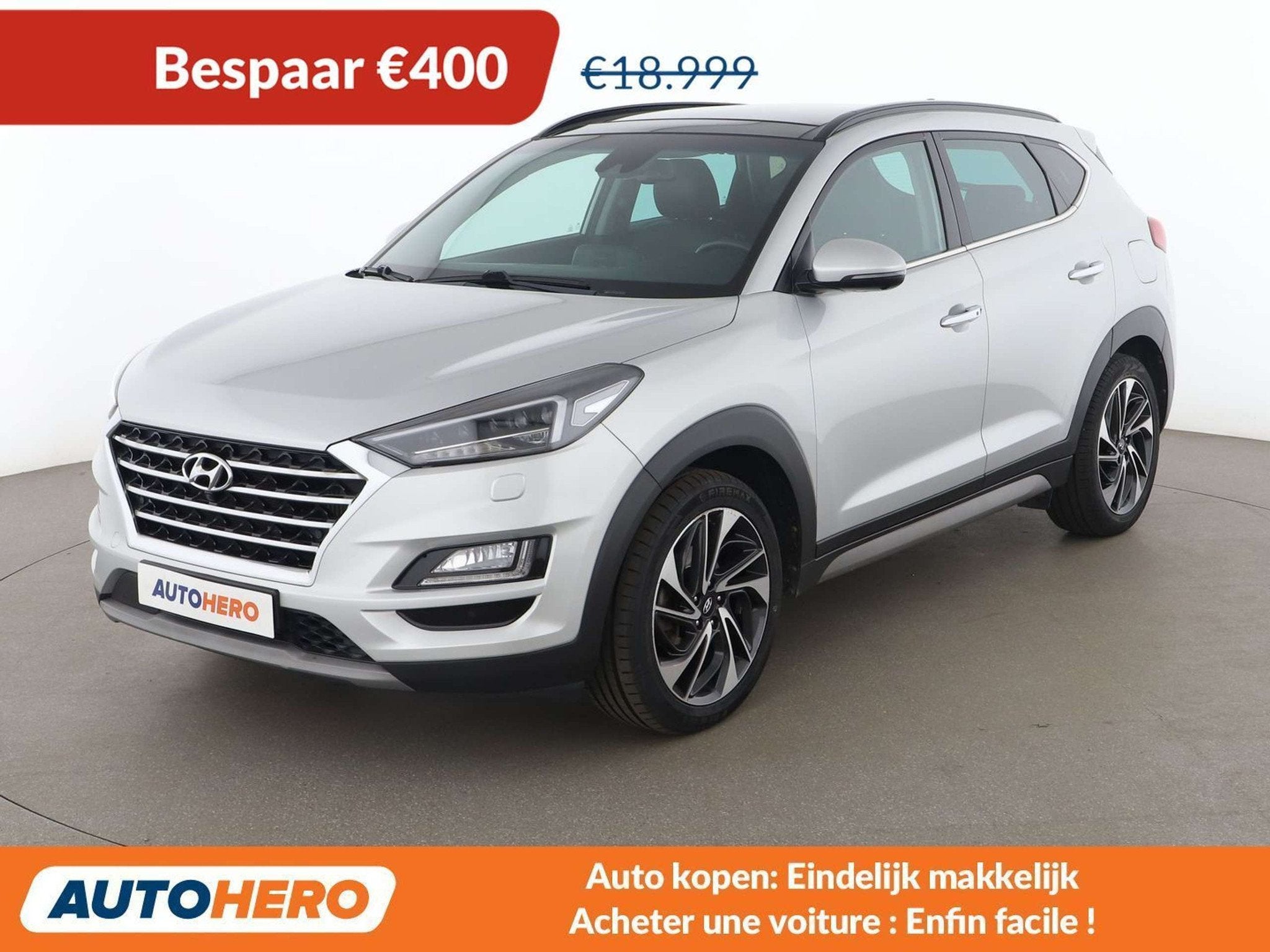 Hyundai Tucson 1.6 TGDI N-Line 4WD (bj 2019, automaat), Gebruikt, Leder, 5 zetels, Tucson