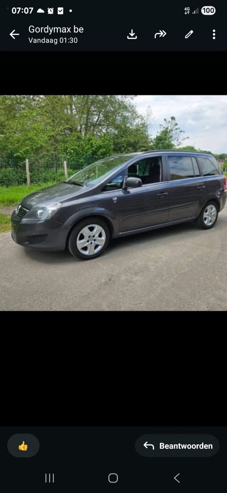 Opel ZAFIRA AUTOMATIC  7ZITPLAATSEN, Auto's, Opel, Euro 5, Zwart, Zafira, 5 deurs