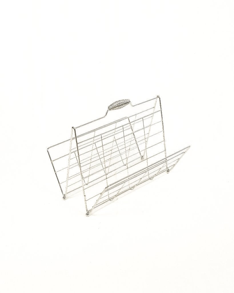 Porte-revues vintage en chrome des années 70, Maison & Meubles, Accessoires pour la Maison | Porte-journaux & Porte-revues, Enlèvement ou Envoi