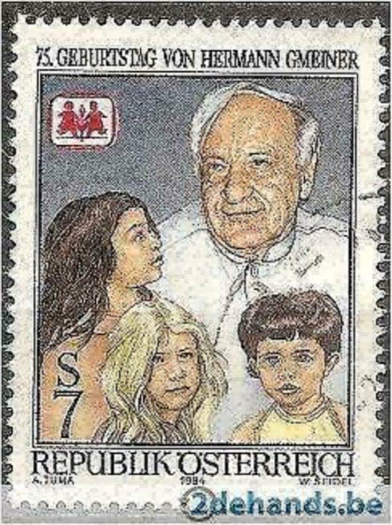 Oostenrijk 1994 - Yvert 1958 - Hermann Gmeiner (ST), Verzenden, Gestempeld