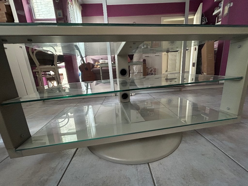 Meuble pour télévision, Moins de 100 cm, Verre, Enlèvement, Utilisé