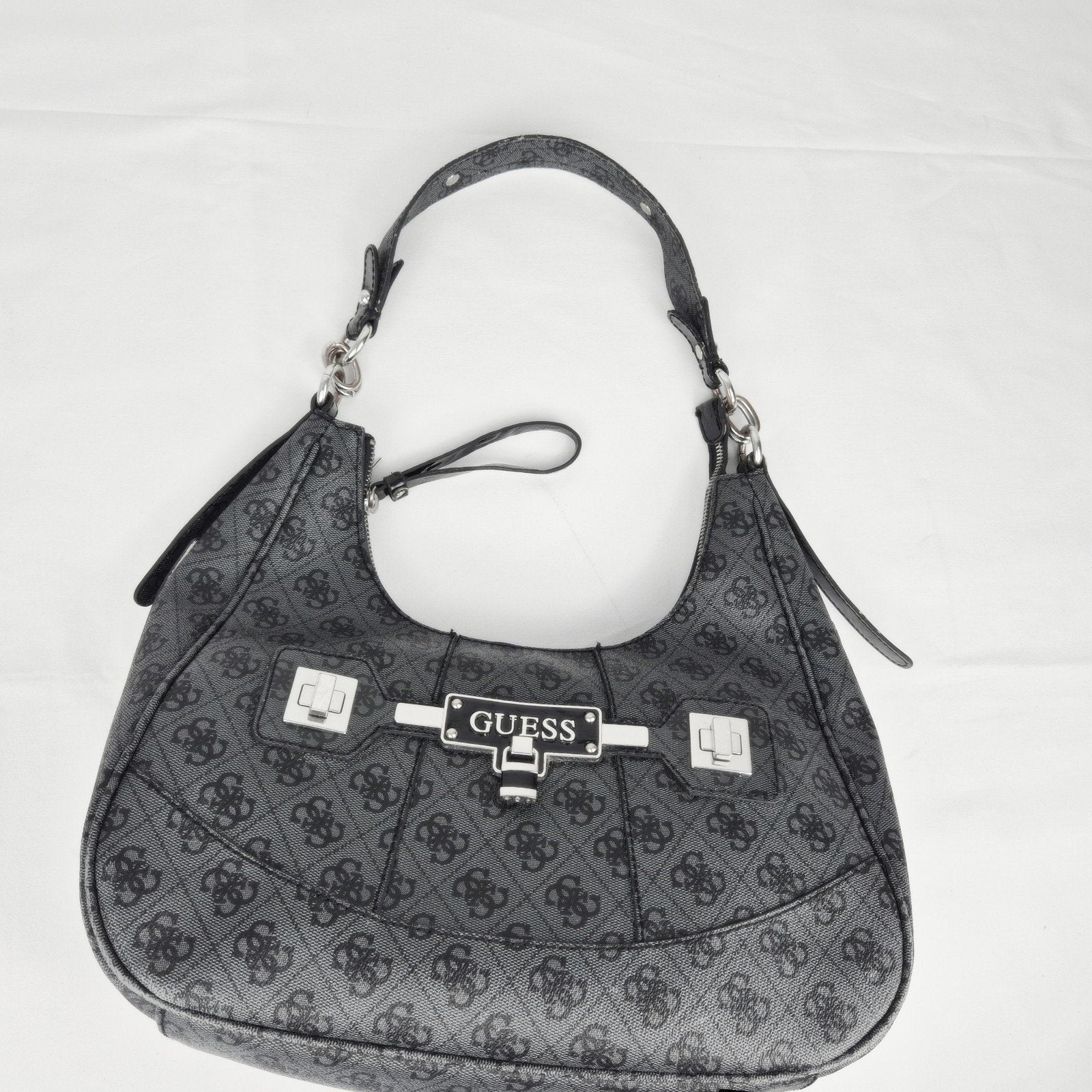 Guess handtas, Handtassen en Accessoires, Tassen | Schoudertassen, Ophalen of Verzenden, Zo goed als nieuw, Grijs