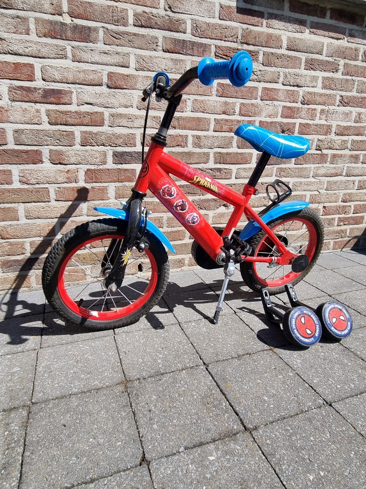 Kinderfiets, Fietsen en Brommers, Ophalen, Terugtraprem, Zijwieltjes, Minder dan 16 inch