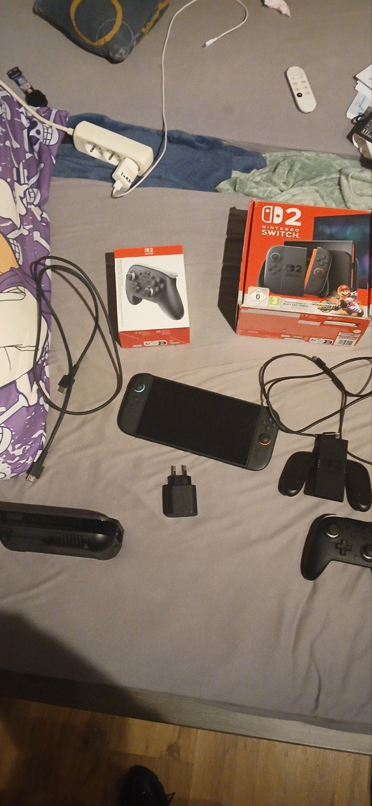 nintendo switch 2 + pro controler, Games en Spelcomputers, Ophalen of Verzenden, Gebruikt, Met 1 controller