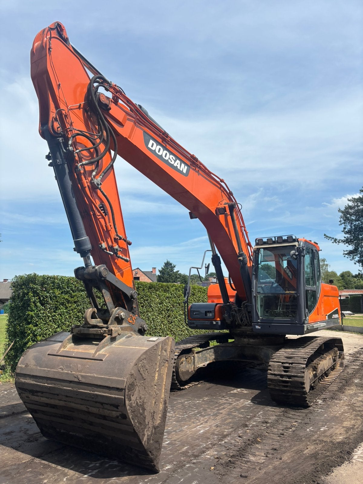 Doosan dx 225 lc, Ophalen, Graafmachine