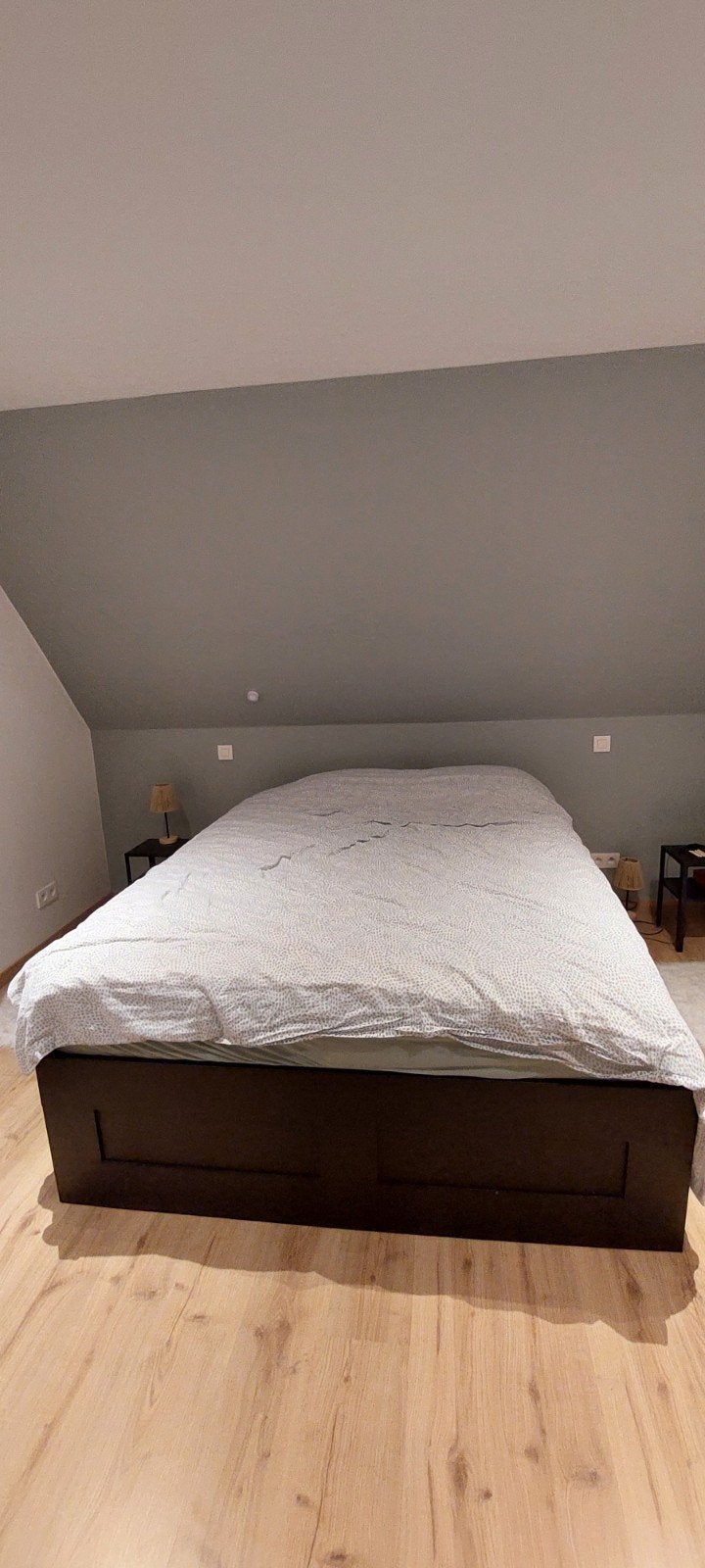 Lattenbodem 160x200 +  matras, Ophalen, Gebruikt