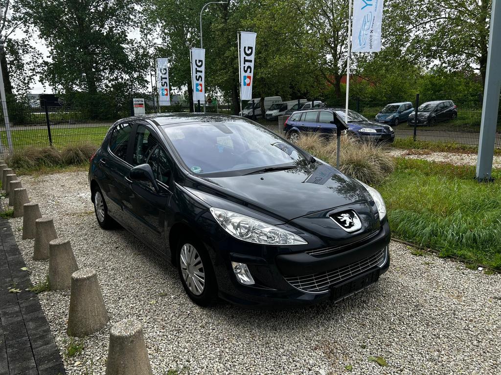 Peugeot 308 benzine met keuring en garantie, 4 portes, Entreprise, Boîte manuelle, Noir