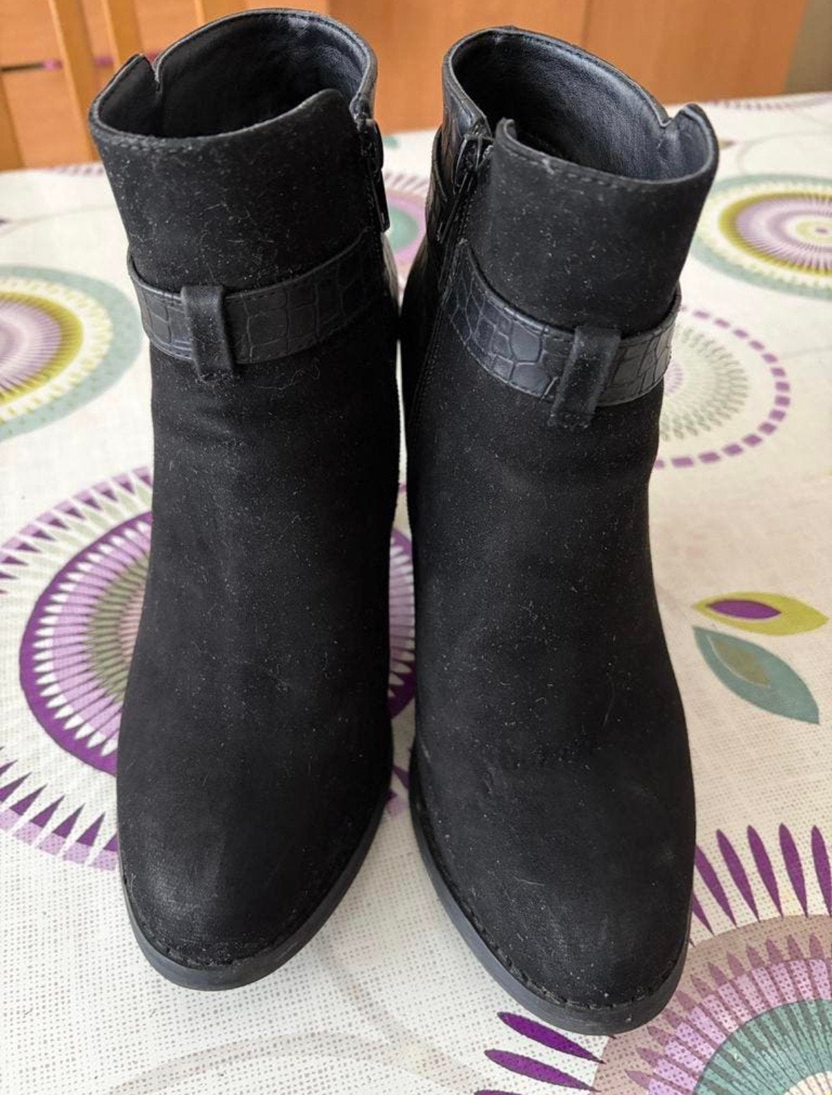 Bottines noires bimatière   Closer by Chaussea  38, Vêtements | Femmes, Enlèvement ou Envoi, Comme neuf, Noir
