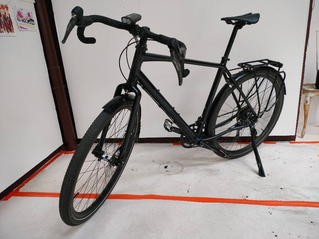 heren fiets Idworx Grandone Gravelbike zwart large maat 56, Fietsen en Brommers, Fietsen | Heren | Sportfietsen en Toerfietsen